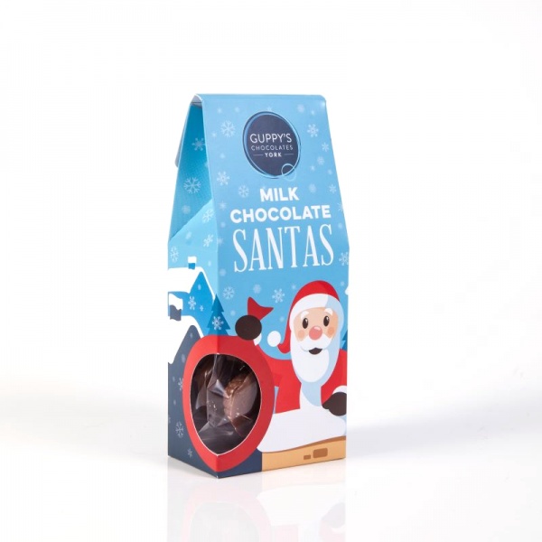 Milk Chocolate Santa Shapes