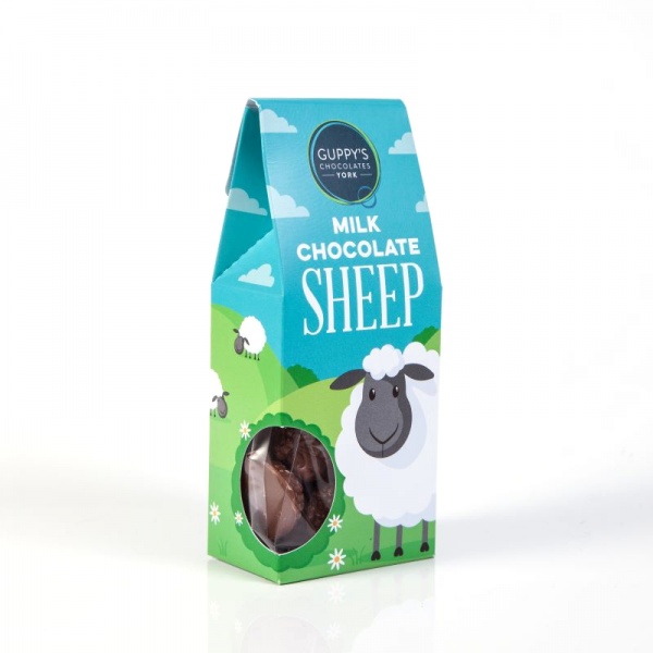 Milk Chocolate Sheep Shapes | Guppy's Chocolates UK