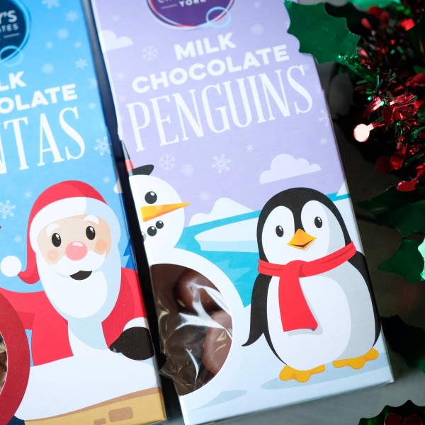 Milk Chocolate Penguin Shapes