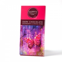 Dark Chocolate with Raspberry and Cocoa Nibs